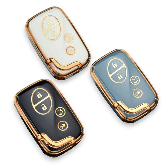 Lexus Car Key Cover - 4 button | IS200, IS250, IS300, IS350, ES300, RC200T, RC300, RC350, LX570, NX200, NX300, RX350, RX450 key fob cover