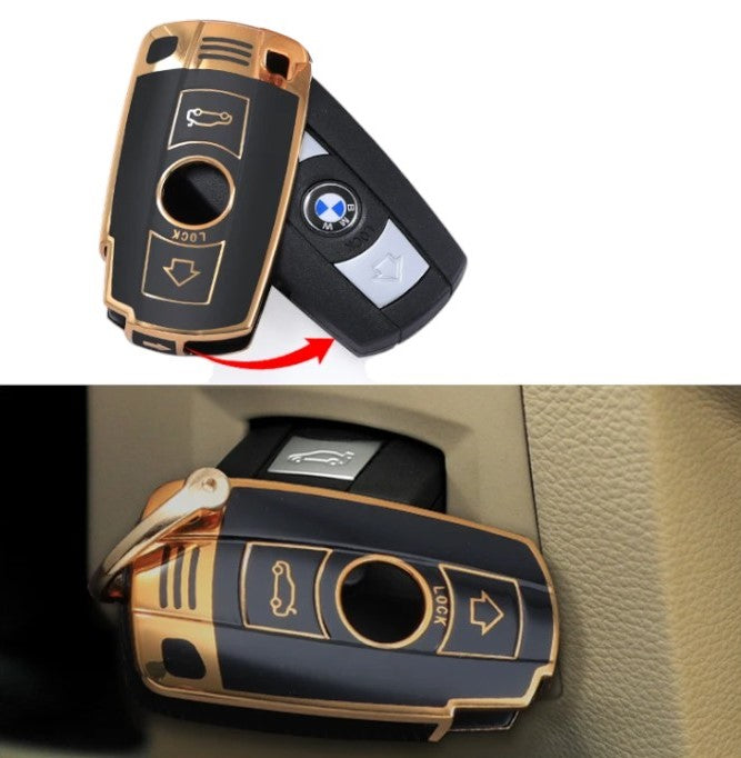 BMW key cover - 3 button | key fob case for X Series, 1 Series, 2 series, 3 series, 5 series