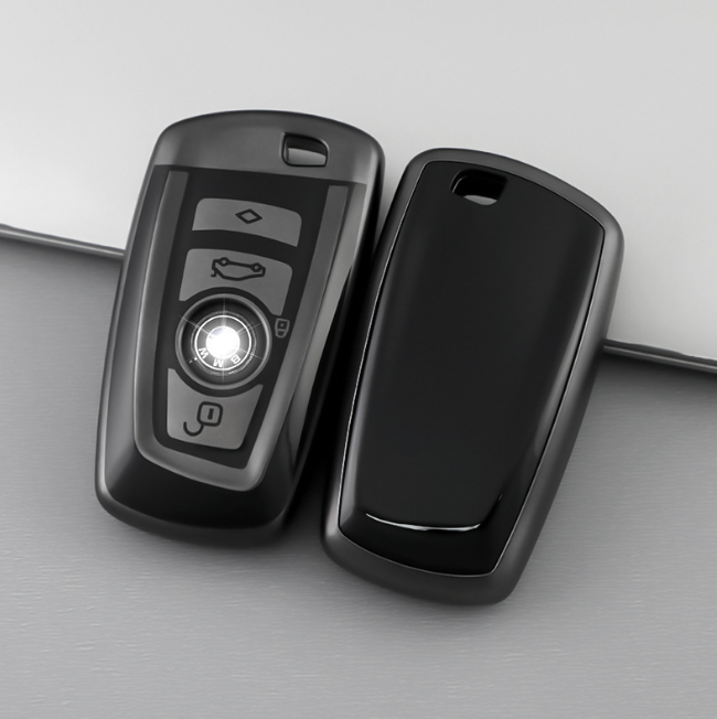 BMW key cover - metallic | key fob case for X3, 1 Series, 3 Series, 4 Series, 5 Series, 6 Series, 7 Series.