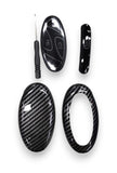 Hyundai key cover - Carbon Fibre design | Multiple button variations | Kona, i30, Ioniq, Tucson etc | Car key accessories | key fob cover