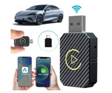 Wireless CarPlay & Android Auto Adapter – Plug & Play USB Dongle for iPhone & Android