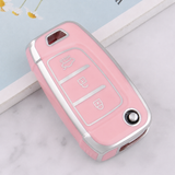 Hyundai key cover - Flip key silver trim | i30, venue, kona Car key cover | Hyundai accessories