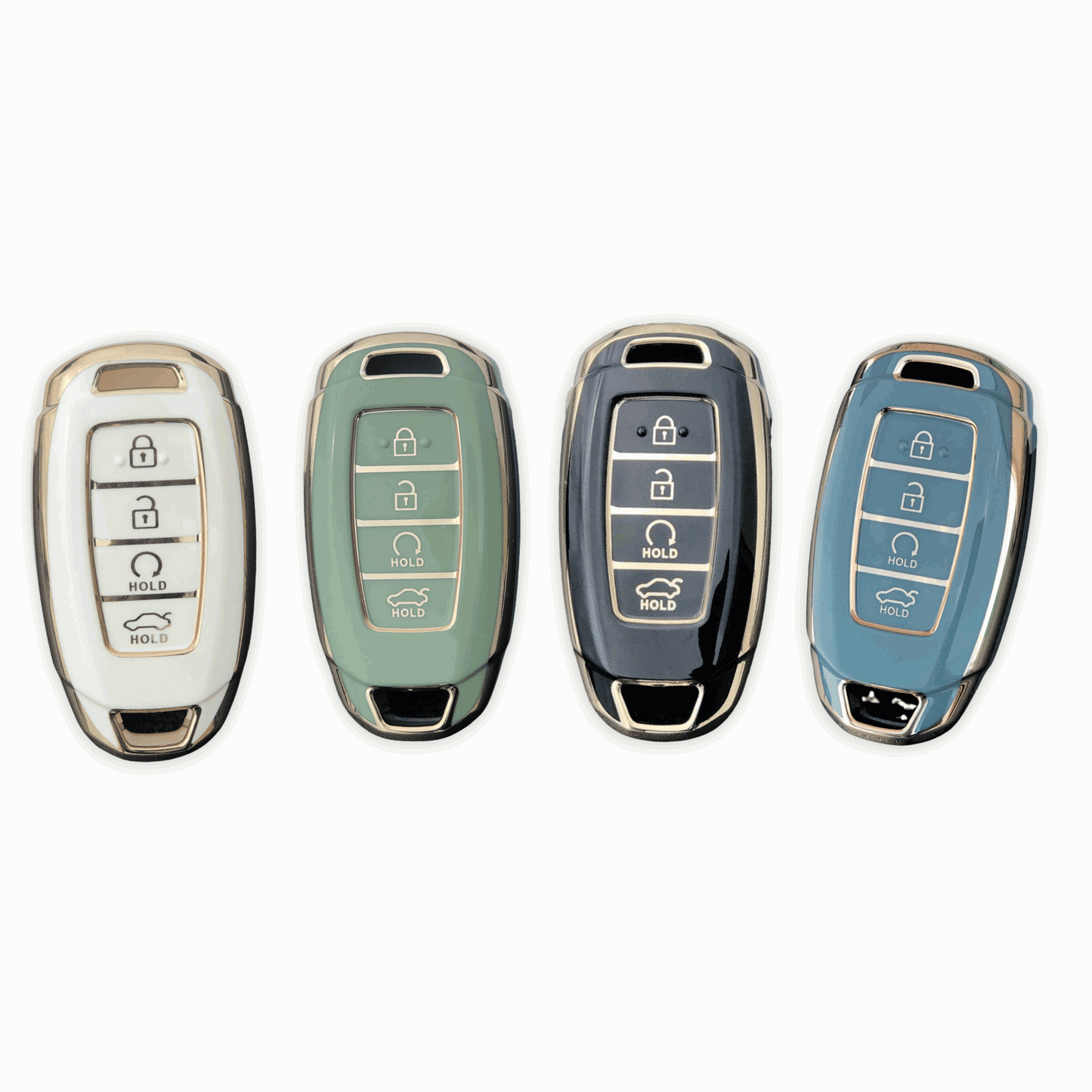 Hyundai key cover - 4 button | i30, Elantra, Tucson, Kona | Car key protector cover case