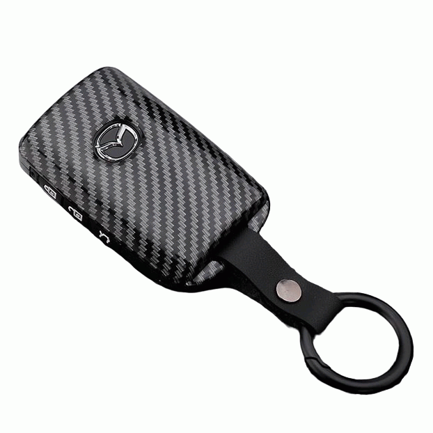 Mazda Key Cover | Mazda 3, CX-3, CX-5, CX-30, CX-8, CX 60 | Carbon fibre design
