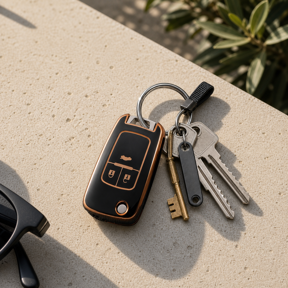 Holden Type D key cover in a lifestyle setting