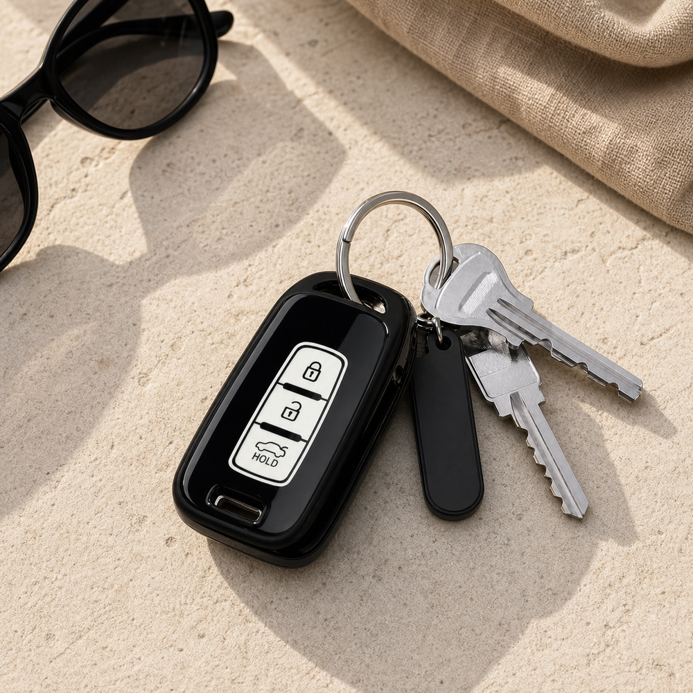 Hyundai Type D key cover in a lifestyle setting