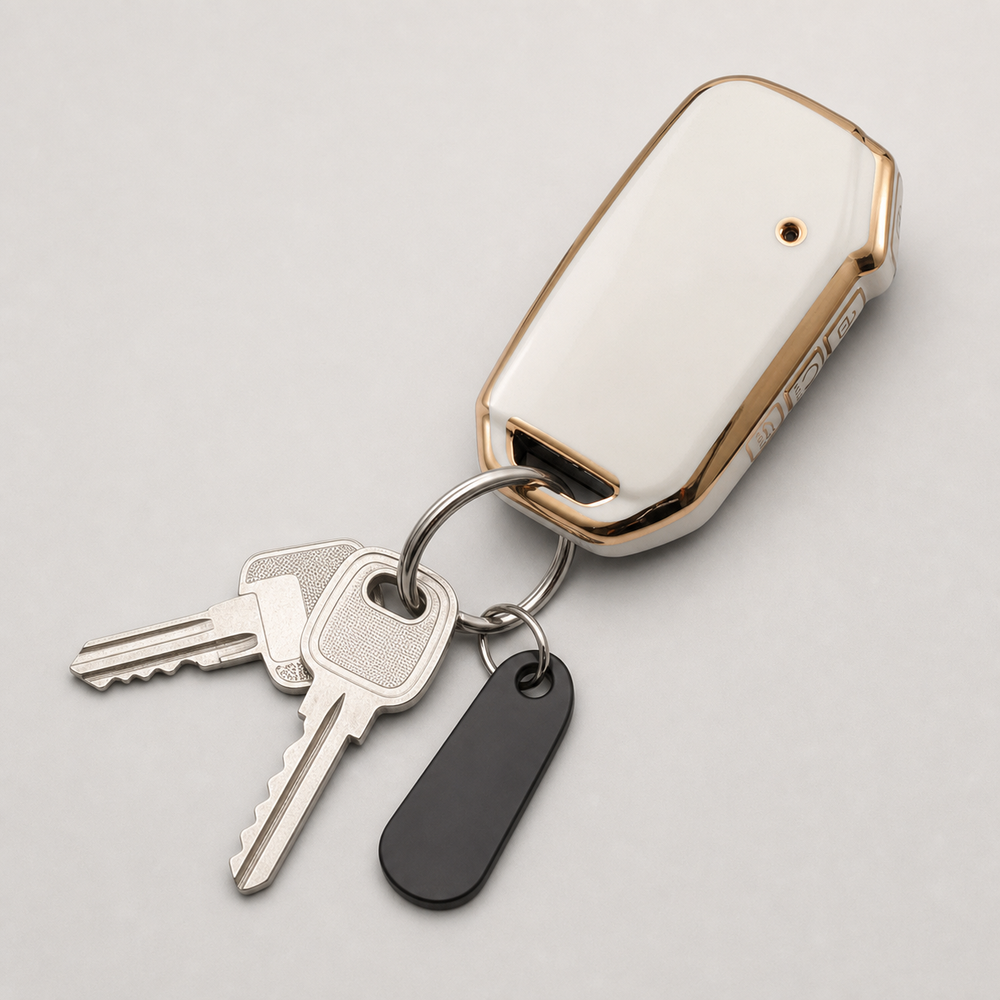 Kia Type F key cover in a lifestyle setting