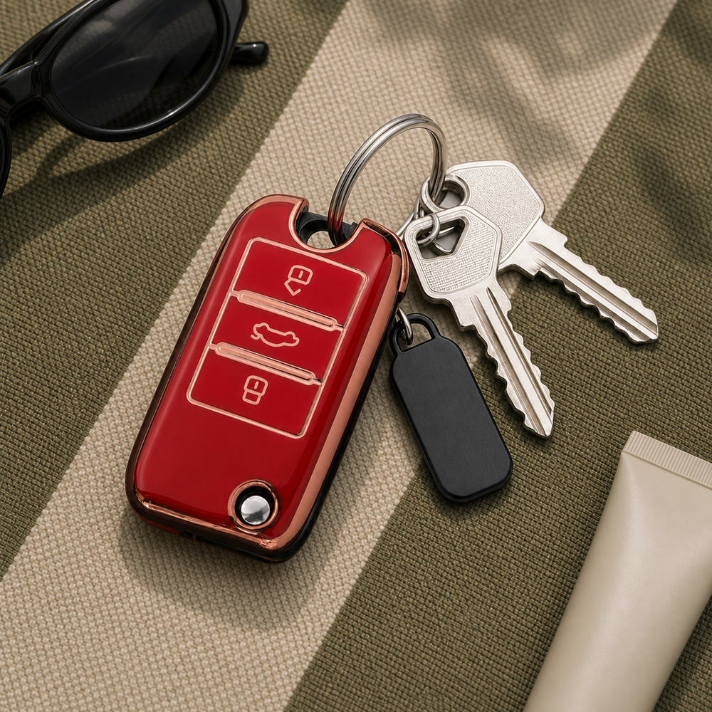 MG Type B key cover in a lifestyle setting