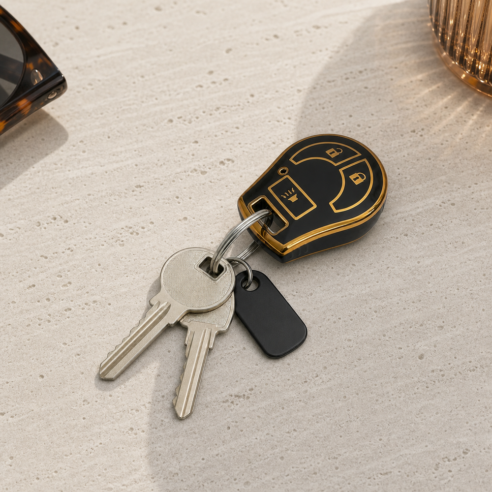 Nissan Type A key cover in a lifestyle setting