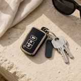 Toyota Type F key cover in a lifestyle setting