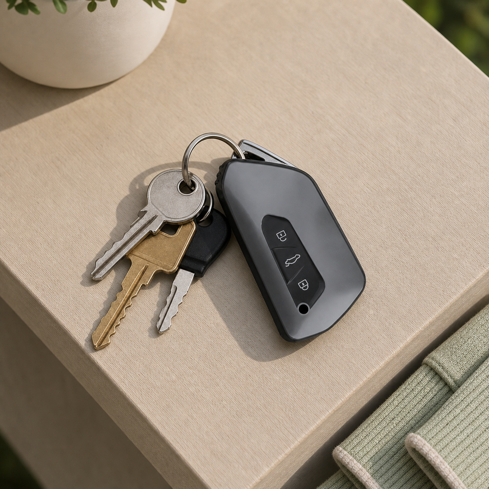 Cupra Type C key cover in a lifestyle setting