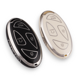 Hyundai key cover - silver trim| Kona, i30, Ioniq Car key accessories | key fob cover
