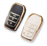 Toyota key cover - 3 button (Alarm)| Hilux, Fortuner key fob cover | Toyota Accessories