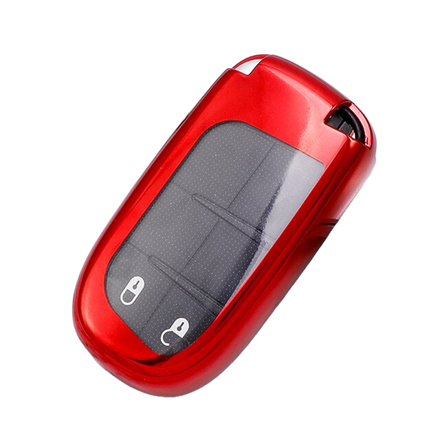 Jeep key cover red | Grand Cherokee, Renegade, Wrangler, Compass, Gladiator, Patriot key fob cover | 2013-2018 | Jeep Accessories - Keysleeves