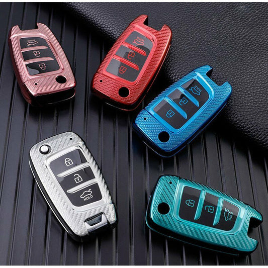 Hyundai key cover carbon fibre | i30, tucson, kona | Keysleeves car accessories