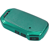 Kia key cover carbon fibre pattern green | Cerato and sportage (2019+) Car key Cover | Kia Accessories - Keysleeves
