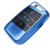 Volkswagen car key cover blue | Key fob cover for VW Golf, Passat, Arteon | Volkswagen Accessories - Keysleeves