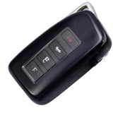 Lexus Car Key Cover black | IS200, IS250, IS300, IS350, ES300, RC200T, RC300, RC350, LX570, NX200, NX300, RX350, RX450 key fob cover | Lexus Accessories - Keysleeves