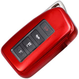Lexus Car Key Cover red | IS200, IS250, IS300, IS350, ES300, RC200T, RC300, RC350, LX570, NX200, NX300, RX350, RX450 key fob cover | Lexus Accessories - Keysleeves