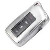 Lexus Car Key Cover silver | IS200, IS250, IS300, IS350, ES300, RC200T, RC300, RC350, LX570, NX200, NX300, RX350, RX450 key fob cover | Lexus Accessories - Keysleeves