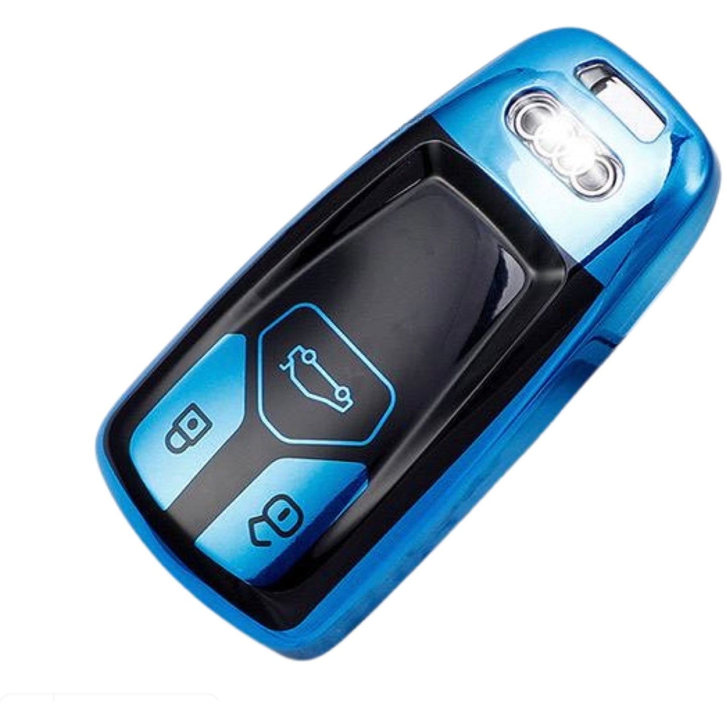 Audi key fob cover - Gloss blue and black | Keysleeves
