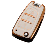 Hyundai key cover white gold | i30, venue, kona | Hyundai accessories - Keysleeves