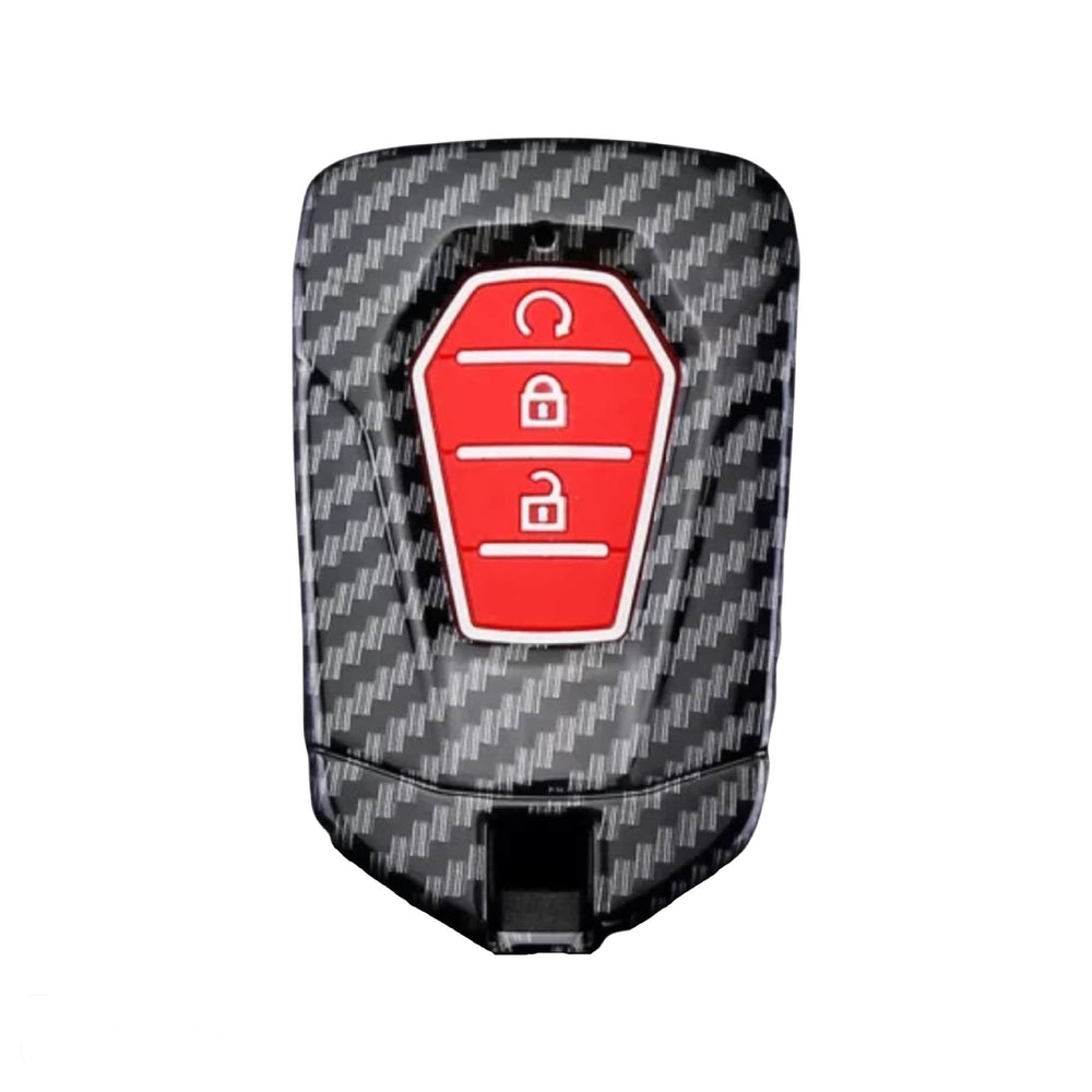 Isuzu Key cover carbon fibre red | D-Max and MU-X | Isuzu accessories - Keysleeves
