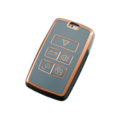 Land Rover key cover blue | Range Rover, Freelander, Evoque, Discovery key fob case | Land Rover Accessories - Keysleeves