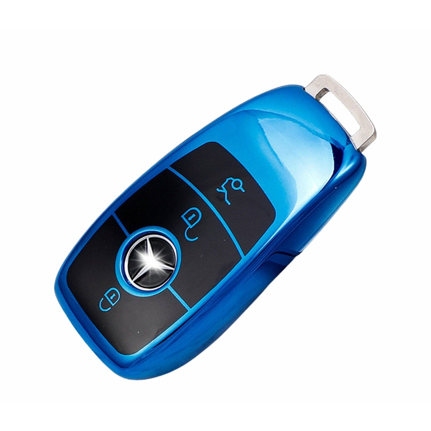 Mercedes-Benz key cover blue | A class, C class, E Class | Mercedes Accessories - Keysleeves