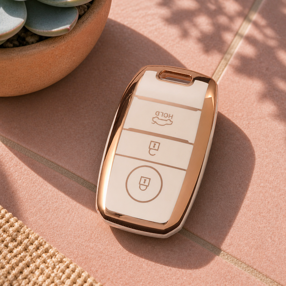 Kia Type D key cover in a lifestyle setting