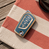 Toyota Type D key cover in a lifestyle setting