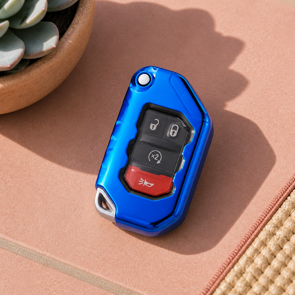 Jeep Type C key cover in a lifestyle setting