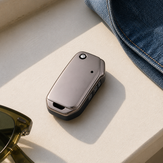 Kia Type E key cover in a lifestyle setting