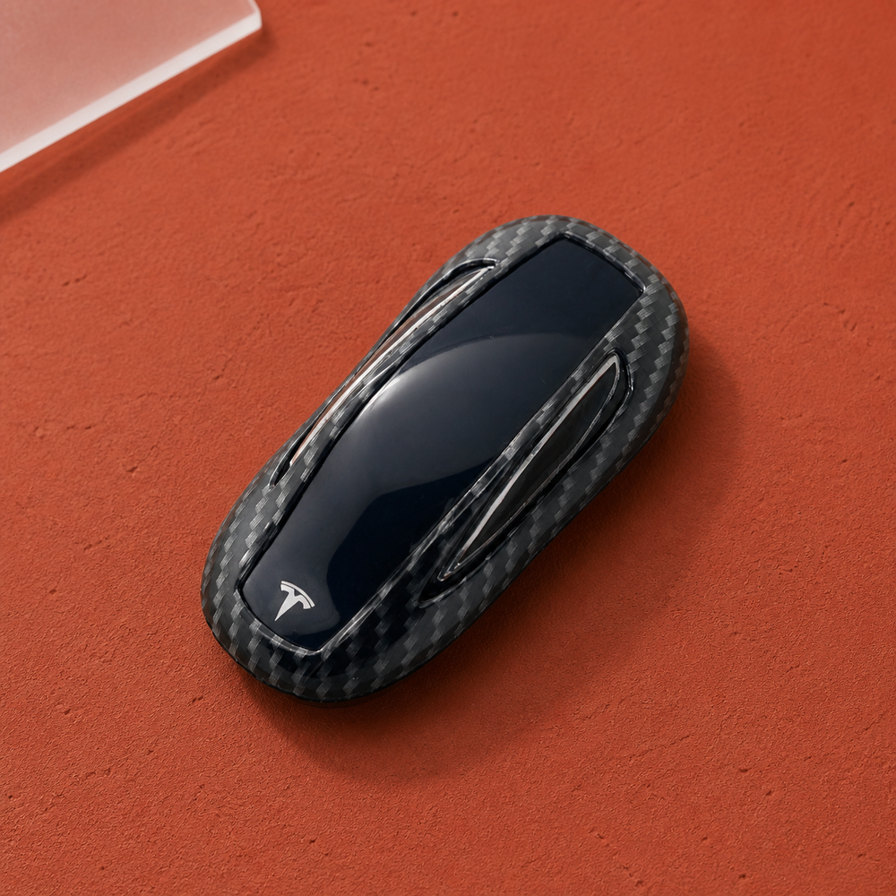 Tesla key cover in a lifestyle setting