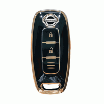 Nissan Key Cover 2022+ | 2 or 3 button | Qashqai, X-Trail, Navara, Patrol key fob cover | Nissan Accessories black 