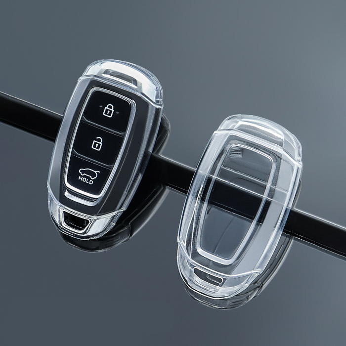 Hyundai key cover - 3 or 4 button | transparent | i20N, i30, tucson, Kona, venue Car key accessories | key fob cover