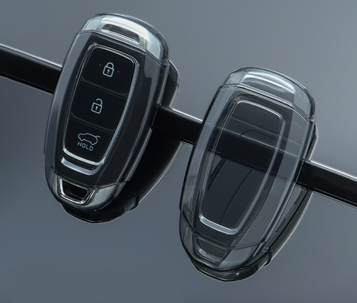 Hyundai key cover - 3 or 4 button | transparent | i20N, i30, tucson, Kona, venue Car key accessories | key fob cover