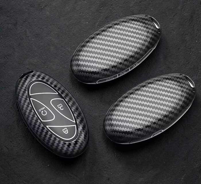 Hyundai key cover - Carbon Fibre design | Multiple button variations | Kona, i30, Ioniq, Tucson etc | Car key accessories | key fob cover