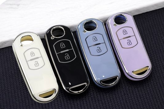 Mazda Key cover  (2-button) | Mazda 2, 3, 6, CX-3, CX-5, CX-8 car key cover | Mazda Accessories - Keysleeves
