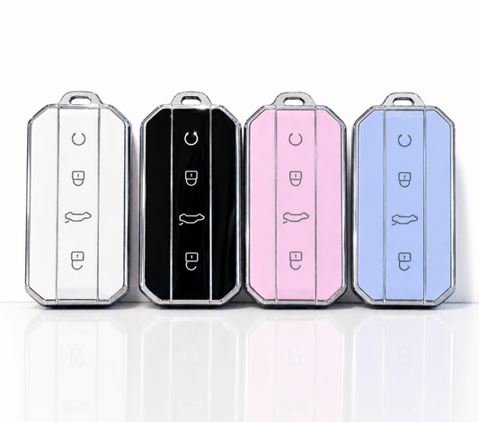 Jaecoo Key Cover | Silver Trim |   Jaecoo J5, J7 J8, Omoda key fob cover