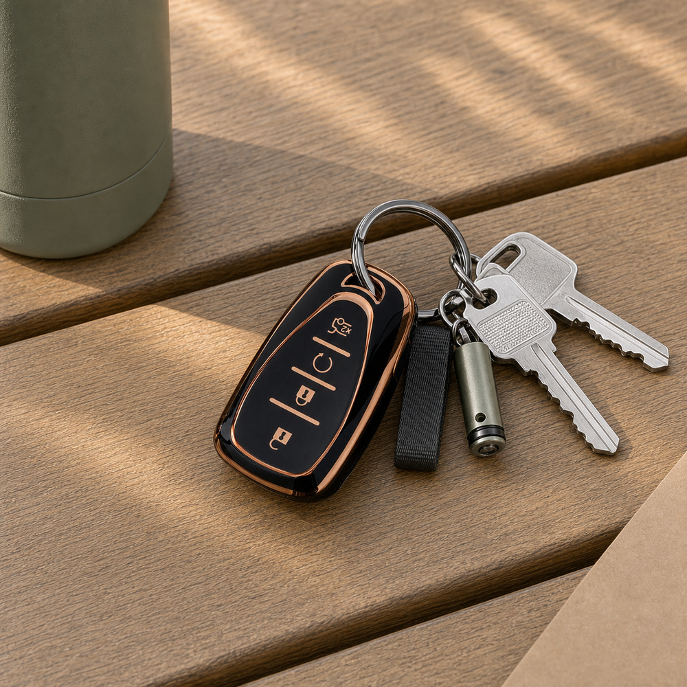 Chevrolet Type A key cover in a lifestyle setting