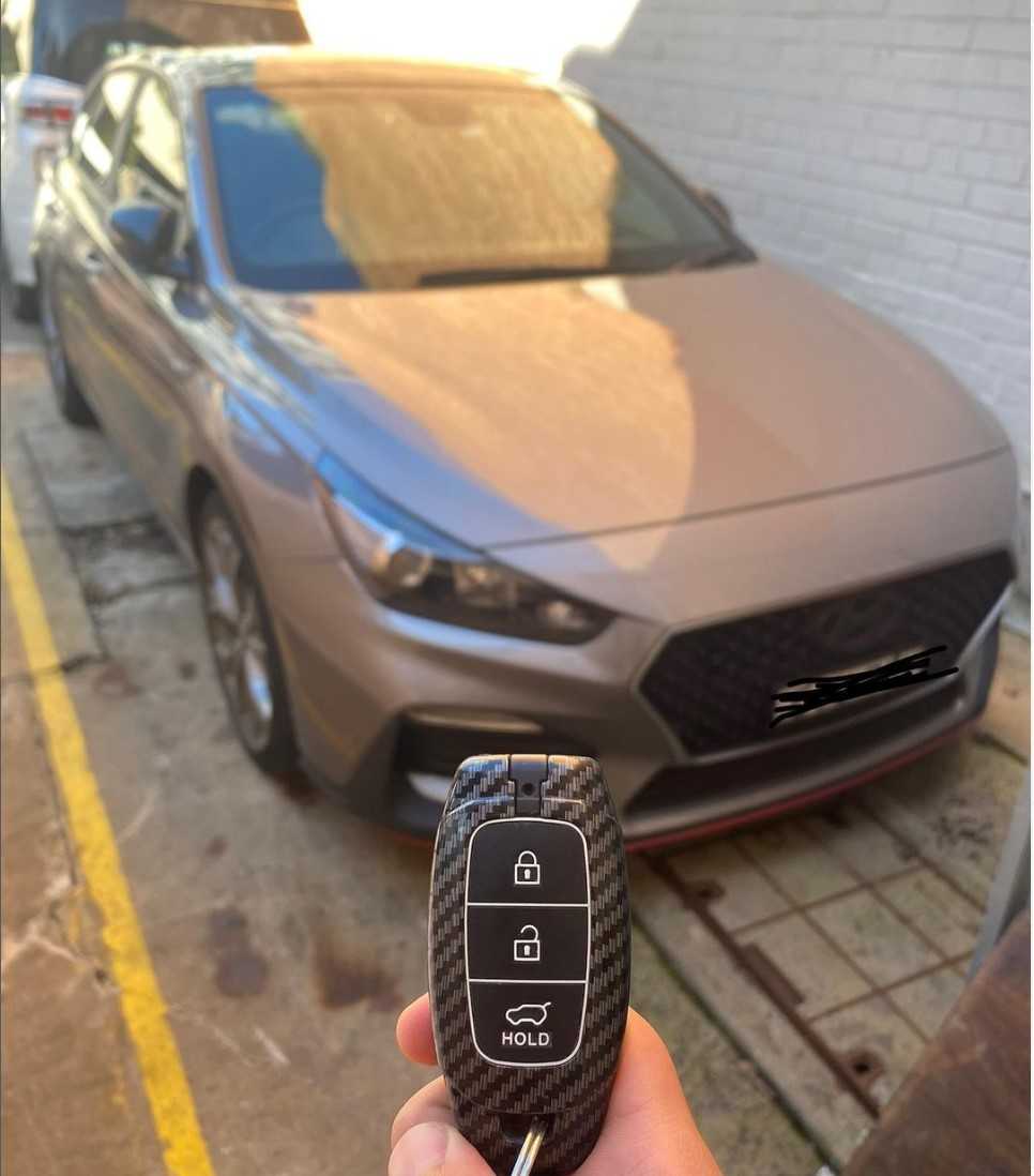 Hyundai i30 N-Line Car Key Cover Carbon Fibre