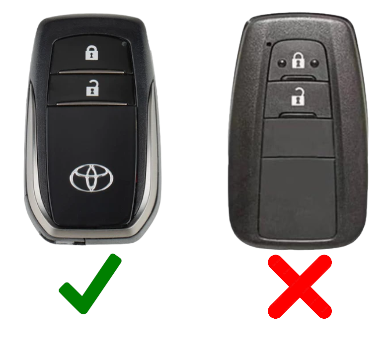Toyota key cover - 2 button | RAV4, Corolla, Hilux, Prado, Land Cruiser key fob cover | Toyota Accessories