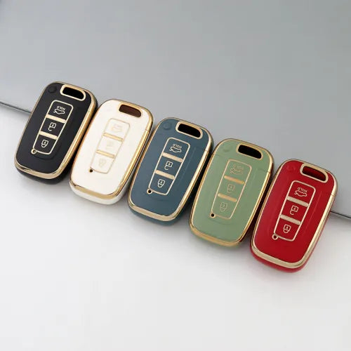 Hyundai and Kia key cover - 3 button | Veloster, i30, Elantra, accent, ix35, tucson, sportage, Cerato | Hyundai Accessories - Keysleeves