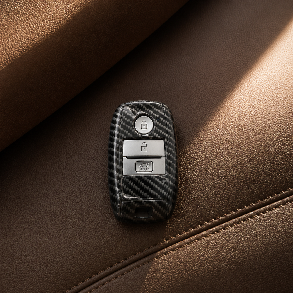 Kia Type D key cover in a lifestyle setting