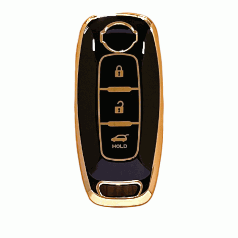 Nissan Key Cover 2022+ | 2 or 3 button | Qashqai, X-Trail, Navara, Patrol key fob cover | Nissan Accessories black