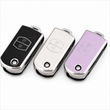 Mazda Flip key cover | Mazda 2, 3, 6, CX-3, CX-5, RX8, CX-9, MX-5 (2-button) car key fob cover