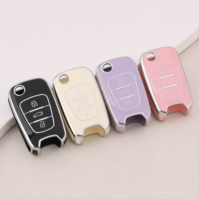 Hyundai & Kia key cover | 2008-15 | i20, i30, Elantra, Accent, ix20, ix35, Kia Rio, Sportage, Picanto, Cerato