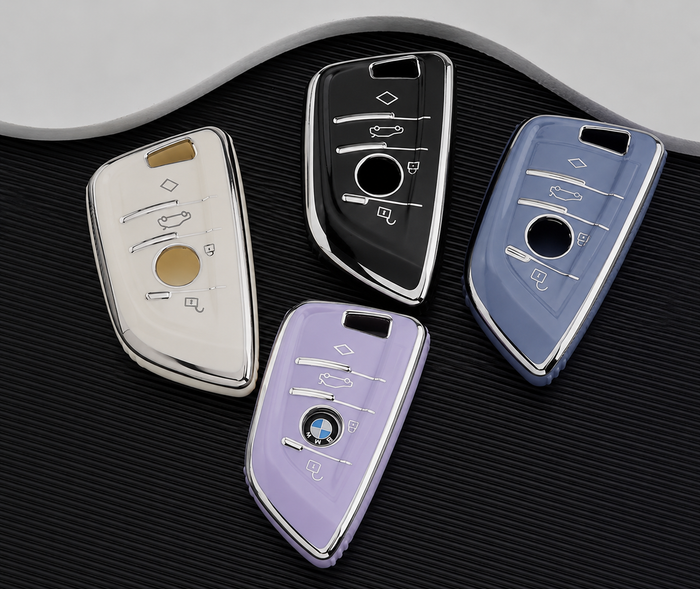 BMW key cover - 4 button | key fob case for X5, 2 series, 3 series, 5 series