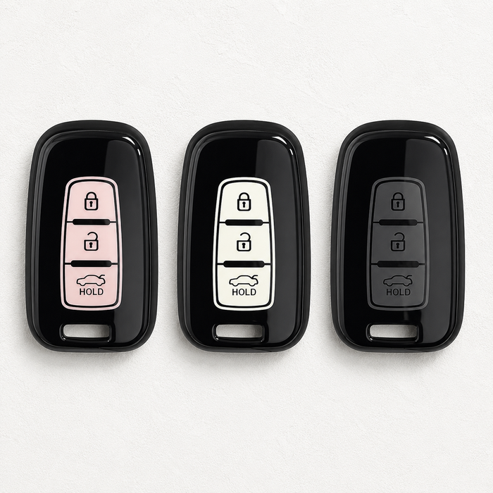 Hyundai and Kia key cover - 3 button | Veloster, i30, Elantra, accent, ix35, tucson, sportage, Cerato | Hyundai Accessories